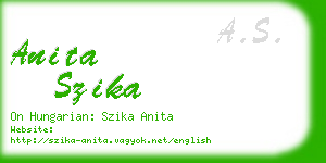 anita szika business card